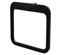Amig - Porte-Serviettes de Salle de Bain Mod. Oma-4 | Support Mural pour Serviettes avec vis incluses | 200 x 175 x 30 mm | Zamak | Noir Mat