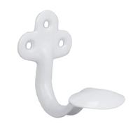 Amig - Porte-vêtements mural en acier allié | Anti-corrosion & résistance élevée | Idéal pour manteaux, sacs, chapeaux | Pour entrée, maison, bureau, école, Blanc, 8x5x7,5, Acier allié