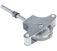 Amig - Poulie de Corde à Linge | Acier | Poulie métallique de 39 mm | Vis de Fixation et Guides Inclus | Poulie de Corde à Linge sécurisée extérieure