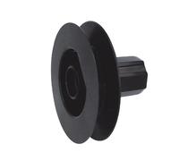AMIG - Poulie de volet roulant pour roulement - Ø140 mm - Nylon - Noir
