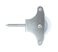 Amig - Poulie en Acier zingué avec Galet en Plastique pour étendoir à Linge Ø 39 mm | Vis, Tire-Fond de Fixation et Guides Inclus | 40 mm