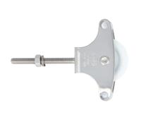 AMIG - Poulie plastique 212 INOX. - M6 x 60 mm - Acier inoxydable AISI 304 - Mat