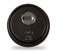 Amig - Protège-cylindre de sécurité Mod. 31 - Acier - Noir - Anneau extérieur creux - Ø65 mm - Avec plaque anti-perçage - Avec vis et support - Pour cylindre Europrofil EN1303 - Corps en acier fritté