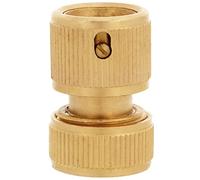 Amig - Raccord Rapide Pour Tuyau | 1/2" | Avec Système D'Emboîtement Rapide | Fonction D'Arrêt De Sécurité | En Laiton | Or Mat