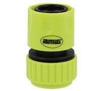 Amig - Raccord Rapide Pour Tuyau 3/4" | Avec Système D'Emboîtement Rapide | Connexion Rapide Et Facile Pour Tuyaux D'Arrosage | Plastique Abs | Vert Pistache