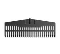 Amig - Râteau en Plastique Robuste - Outil léger pour Le Balayage des Feuilles et de la pelouse - Cueilleur pour Le Jardin et la Campagne - Dents Flexibles - pour Manche Universel de 22 mm