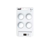Amig REI Lot de 4 boutons de meuble ronds en zamak mat H 27 x l 33 x P 33 mm