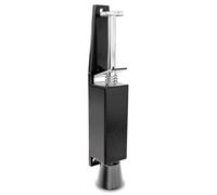 Amig - Retenue de pied en caoutchouc pour fixer et maintenir les portes ouvertes - Dimensions : 165 x 30 mm - Tour : 28 mm - Butée verticale Zamak - Noir - Anti supports