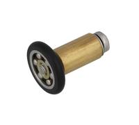 Amig - Roulement pour Cabine de Douche | Lot de 2 Unités | Ø 20/17 mm | Roulement Frontal et Vis M4x25 | Pour Porte Coulissante de Douches de Salle de Bain | Nylon Noir