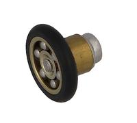 Amig - Roulement pour Cabine de Douche | Lot de 2 Unités | Ø 20/6 mm | Roulement Avant et Vis M4x12 | Pour Porte Coulissante de Douches de Salle de Bain | Nylon Noir