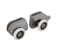 Amig - Roulement pour Cabine de Douche | Lot de 2 Unités | Ø 23 mm | Jeu de Pinces | Roue Pour Parois en Verre | Nylon Gris