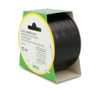 Amig - Ruban adhésif américain | Fixation extra forte | Résistant à l'eau | Idéal pour bricolage et réparation | Facile à couper | Noir, 10 m x 50 mm, Tissu