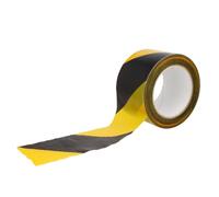 AMIG - Ruban de Balisage - Pack de 15 Rouleaux - Non Adhésif - Polyéthylène Basse Densité (LDPE) - 70 mm x 15 x 500 m - Ruban Jaune et Noir