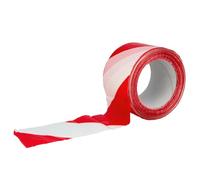 Amig - Ruban de Balisage - Pour Délimiter les Zones de Danger - Non Adhésif - Polyéthylène Basse Densité (LDPE) - 70 mm x 200 m - Ruban Rouge et Blanc