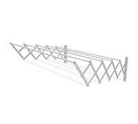 Amig - Séchoir Mural Extensible - Dimensions : 150x14x3 cm - Surface d’étendage : 7,5 m - Aluminium Inoxydable - Visserie en Acier Inoxydable - pour intérieur et extérieur - Installation Facile
