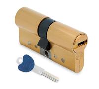Amig - Serrure à cylindre de sécurité - Offre une protection anti-perçage et anti-bumping - Mesure : 90 mm (45-45) - Mate - Fabriqué en laiton - Matériau résistant et durable