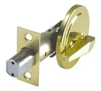 Amig - Serrure à rosace avec Condomation Interne Mod. 1750 | Ø 65 mm | Épaisseur maximale de porte : 45 mm | Goupille de sûreté anti-scie | Acier laiton verni