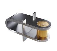 Amig - Serrure de haute sécurité modèle 680 pour portes à grille | Laiton chromé brillant | Inclut 3 clés à points | 115 x 40 mm | Idéale pour fermetures extensibles et portails
