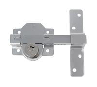 Amig - Serrure de Sécurité Superposée | Cylindre à Bouton 34 mm | Inclus 5 Clés Points | Installation Facile, Chrome Brillant, 88 x 153 mm, Métal