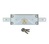 Amig - Serrure métallique pour fermetures de volets métalliques enroulables Mod. 643 Cylindre: 15 mm Comprend 3 clés en laiton nickelées en acier zingué