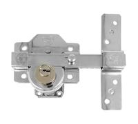 Amig - Serrure | Verrouillage de superposition | 90 x 154 mm | Chrome brillant | Cylindre de sécurité 50 mm à 6 broches | Loquet d'ouverture | Système antibumping et protection contre les pics