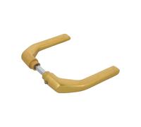 Amig - Set de Poignées sans rosace en aluminium finition dorée mate - 130 x 61 mm - Mod. 2113 - Carré de 8 mm - Pour portes de 35 à 65 mm