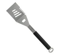 Amig - Spatule Barbecue Fireplus 4 en 1-44,5 cm - Acier Inoxydable - Manche en Silicone - Couper, Tourner et Retourner - Décapsuleur Intégré