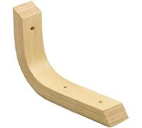 Amig - Support d'étagère | 250 x 200 x 18 x 11 mm | Charge maximale de 10 kg | Carré en bois pour étagères et étagères | Comprend des vis et des vis | Bois de hêtre