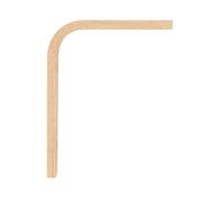 Amig - Support d'étagère | 250 x 200 x 23 x 12 mm | Charge maximale de 10 kg | Carré en bois pour étagères et étagères | Comprend des vis et des vis | Bois de hêtre