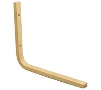 Amig - Support d'étagère | 250 x 200 x 28 x 16 mm | Charge maximale de 45 kg | Carré en bois pour étagères et étagères | Comprend des vis et des vis | Bois de hêtre