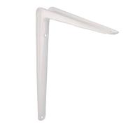 Amig - Support pour Étagère Murale - Équerre en Acier - 350x300 mm - Couleur Blanche - Résistant jusqu’à 40 Kg - Angle pour Étagères - Support pour Tablettes - Facile à Installer