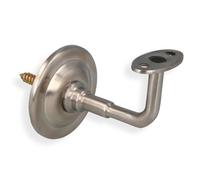 Amig - Support pour rampe d’escalier - Support de main courante mural - Résistant à la rouille et à la corrosion; Usage intérieur et extérieur; Robuste - Ø70 x 75 x 45 mm - Acier - Argent