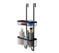 Amig - Tablette de douche suspendue - Étagère de rangement pour salle de bain et douche - Installation sans perçage et grande capacité - 250 x 103 x 70 mm - Acier inoxydable - Finition chromée
