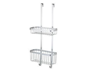 Amig - Tablette de douche suspendue - Panier de douche à suspendre pour robinetterie - Résistante à l’humidité et pratique au quotidien - 300 x 120 x 80 mm - Acier inoxydable - Finition noire mate