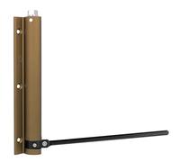 Amig - Verrou à ressort en aluminium avec bras en acier inoxydable Mod. 200 | 190 x 180 mm | Régule la puissance de fermeture des portes lumineuses | 40 kg maximum | Finition bronze