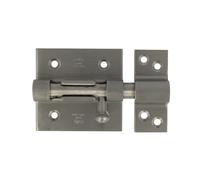 AMIG - Verrou de box 454 - 70 mm - Acier inoxydable AISI 304 - Mat