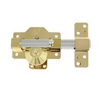 Amig - Verrou de haute sécurité modèle 3 PLUS | Acier finition or | Protection anti-perçage et anti-bumping | Inclut 5 clés codées et carte de propriété | 90 x 154 mm