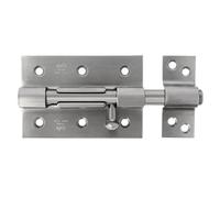 Amig - Verrou de Porte | Acier Inoxydable Résistant à la Corrosion | Installation Facile | Pour Intérieur et Extérieur | Sécurité Fiable, Mat, 120 mm, Acier inoxydable 18/8