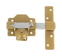 Amig - Verrou de sécurité à pêne dormant avec cylindre rond - Haute résistance à l'extraction - 5 clés incluses - 170 x 105 mm - Serrure en applique - Acier - Cylindre 50 mm - Finition martelée