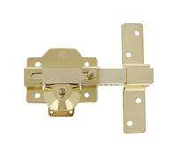 Amig - Verrou de sécurité Mod. 3 - Cylindre de 70 mm - Plaque 105 x 170 mm - Verrou en applique pour porte d’entrée ou de passage - Acier - Finition or