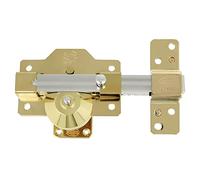 Amig Verrou de suralimentation haute sécurité pour portes en bois | Mod. 8 Plus | 90 x 154 mm | Avec cylindre rond de sécurité et verrou | Acier doré