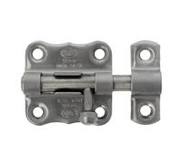 Amig - Verrou en applique | Acier inoxydable 18/8 résistant à la corrosion | Loquet polyvalent pour portes intérieures et extérieures | Installation facile, Inox Mat, 25 mm