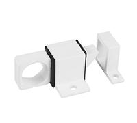Amig - Verrou en applique pour fenêtres 960, loqueteau à douille avec gâche pour fermeture horizontale ou verticale, en aluminium finition en blanc, 22 x 40 mm, tire-fonds inclus