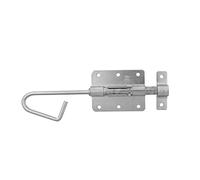 Amig - Verrou en applique pour portes | Serrure de sécurité pour votre maison | Loquet résistante pour portails | Acier zingué | Couleur : argenté | 300 x Ø12 mm