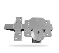 AMIG - Verrou haute sécurité 1R PLUS - 90 x 154 mm - Acier - Chromé brillant - Droite