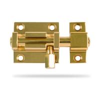 Amig - Verrou Porte - Modèle 700 - Laiton - 50 mm - Vis incluses - Idéal pour les portes intérieures - Finition : Polie