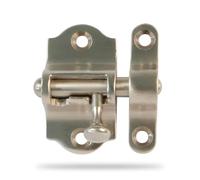Amig - Verrou Porte - Modèle 720 - Laiton - 30 mm - Vis incluses - Idéal pour portes et fenêtres - Finition : Chrome-Matt