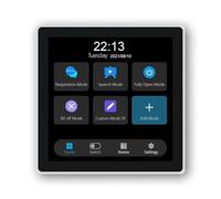 Amigocee Tuya T3E Panneau de Commutation à Écran Tactile Panneau de Contrôle Intelligent EU Interrupteur Mural Intelligent Zigbee pour Maison Intelligente, Blanc