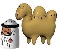 Amir & Camelus Figurines en porcelaine Set de 2 AMGI23SET Alessi - 8003299966776