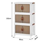 Amiremplie Boite De Rangement Boite De Rangement Organisateurs et Conteneurs de Rangement Pliables avec Couvercle 60*36*102cm